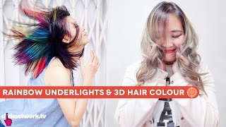 Rainbow Underlights amp 3D Hair Colour  Hype Hunt EP11 [upl. by Codel]