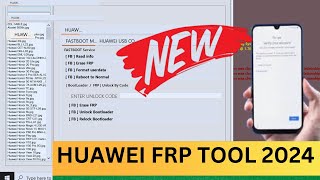 HUAWEI FRP TOOL 2024 BYPASS ALL CUP QUALCOMMKIRIN  HUAWEI ID REMOVE ONE CLICK  Frpbypass [upl. by Lamar]