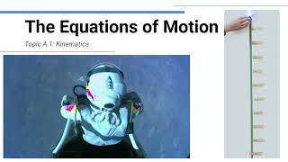 The Equations of Motion  IB Physics [upl. by Rich562]