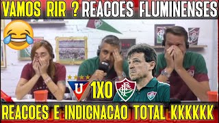 VAMOS RIR  REAÇÕES FLUMINENSES  LDU 1X0 FLUMINENSE quotREAÇÕES E TRISTEZA TOTAL DO TORCEDORES quot [upl. by Cioffred]