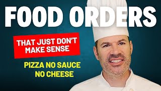 Pizza no sauce no cheese  Food orders that just dont make sense [upl. by Lorie]