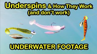 Underspin Fishing Lure Tips How They Work Underwater How to Fish Underspins [upl. by Giarg]