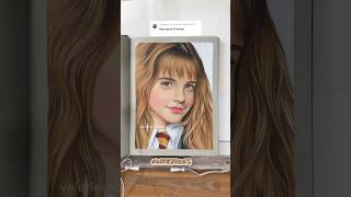 ASMR Drawing Hermione Granger sketchbook prismacolor [upl. by Anauqed]