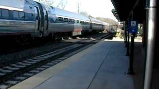 AMTRAK P42 131 on Pennsylvanian Train 42 to Philadelphia 132012 [upl. by Akerdna]