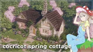 Springtime Pastel Cottage 💐🌷  Aesthetic Minecraft with Cocricot amp Minia Turia [upl. by Sherrer]