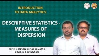 Descriptive Statistics  Measures of Dispersion [upl. by Saxela]