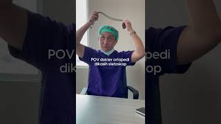 DOKTER SPESIALIS ORTOPEDI BIASANYA PEGANG BOR YA DOK shorts [upl. by Anaehs]