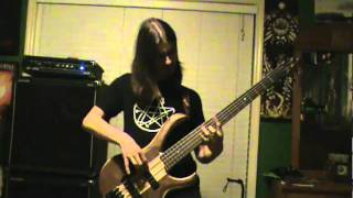 Immolation  A Token Of Malice Bass Cover [upl. by Yragerg]