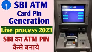 Sbi new ATM pin generation kaise kare  how to generate SBI ATM Pin full live process in Hindi2023 [upl. by Ynamad]