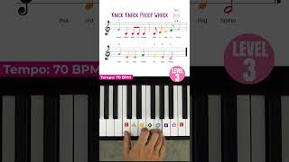 Easy Piano Notes  Knick Knack Paddy Whack 🎹❤️🏡 [upl. by Ahsat]