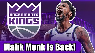 MALIK MONK RESIGNS WITH THE KINGS [upl. by Cir]