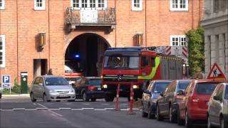 4 x fire vehicles frederiksberg brandvæsen [upl. by Baryram]