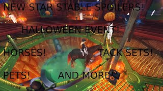 NEW SPOILERS IN STAR STABLE HALLOWEEN EVENT HORSES PETS TACK SETS AND MORE [upl. by Dirk704]