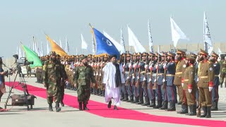 Taliban officials attend military parade to mark three years in power  AFP [upl. by Orbadiah]