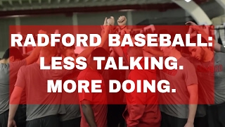 Raphael Turner  Radford University Baseball quotLess Talking More Doingquot [upl. by Llenrap]