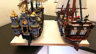 360° comparison Imperial Flagship 10210 vs Silent Mary 71042 Lego [upl. by Olson]