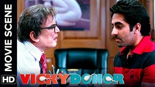 Technically I have become a Papa  Vicky Donor  Movie Scene [upl. by Norvil574]