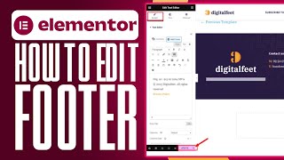 How To Edit Footer In WordPress Elementor 2024 Simple Guide [upl. by Elleunamme]