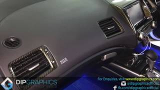 Hydro Dipped Honda Civic FD Car Interior Panels and Trims In Carbon Fiber [upl. by Asilav]