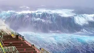 5 Huge waves Caught on camera [upl. by Aihsercal721]