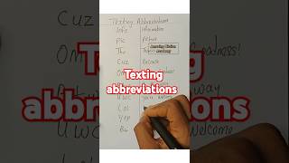 Texting abbreviations english nigeria informal vocabulary grammar [upl. by Joiner]