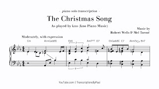 The Christmas Song kno Piano Music  Sheet music transcription [upl. by Dugan]