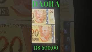 💫 Notas raras que vale ouro na numismática confira a cédula de 20 Reais que vale 60000 reais [upl. by Urbai]