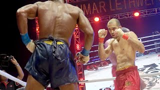 Dave Leduc vs Cyrus Washington Lethwei World Championship Fight [upl. by Arihs]