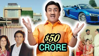 DILIP JOSHI JETHALAL LIFESTYLE 2024  HOUSE NET WORTH INCOME FAMILY CARS [upl. by Netsirt]