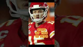 Patrick Mahomes Career Statsnflshorts [upl. by Booth365]