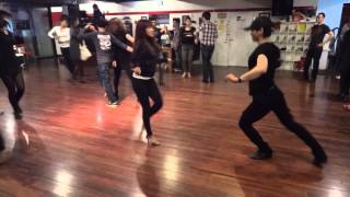 ArToM amp UmJi salsa freedance in CAFE DE TANGOBUSAN KOREA [upl. by Rene990]