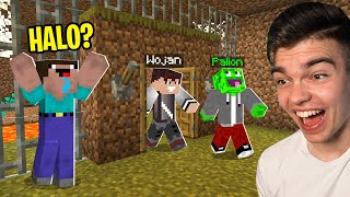 UCIEKLIŚMY Z DIRTOWEGO WIĘZIENIA GDY NOOBEK NIE PATRZYŁ w Minecraft najśmieszniejsze [upl. by Eulalee]