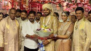 CM Revanth Reddy visited Malla reddy grand daughter wedding marri rajashekhar reddy Daughter wedding [upl. by Athelstan882]