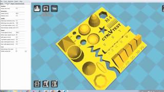 3D Printer Test  Cura Settings [upl. by Otreblanauj]