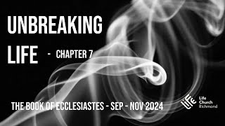 Ecclesiastes Chapter 7  Sunday 20th October 2024 [upl. by Nnylirej162]