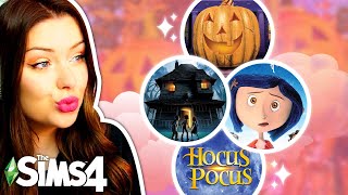 Building a MASSIVE Village Based on Halloween Movies in The Sims 4 [upl. by Natloz]