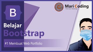 1 Membuat Web Portofolio Dengan Bootstrap 5 [upl. by Adlesirhc]