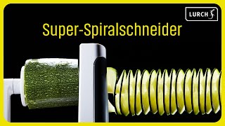 Lurch SuperSpiralschneider Spiralizer für Nudeln und Spiralen aus Obst und Gemüse [upl. by Saltsman23]