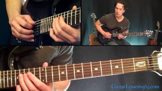 Fade To Black Guitar Lesson Pt3  Metallica  Intro Solo amp Interlude [upl. by Anilet]