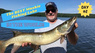 Best Muskie Fishing Lake in the World  Part 2 [upl. by Ailama]