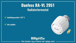 Danfoss RAVL 2951 Servicetermostat  EAN 5702420077833 [upl. by Anelram]