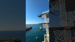 Competition day 2 in Polignano a Mare for the Red Bull Cliff Diving World Series [upl. by Ahsenal]