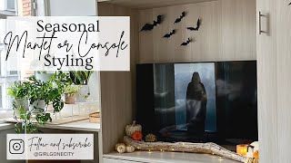 Seasonal Mantel and Console Styling [upl. by Moonier]