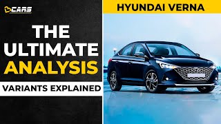 2021 Hyundai Verna Variants Explained  E S SX SXO  March  The Ultimate Analysis [upl. by Aredna]