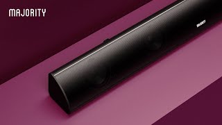 Majority  Snowdon II Soundbar with BuiltIn Subwoofer [upl. by Terpstra461]