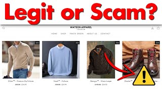 Watson Apparel Review  Legit or Scam Store [upl. by Sihtam]