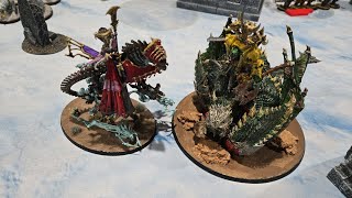 AoS Battle Report Ironjawz vs Soulblight Gravelords [upl. by Airdnaid]