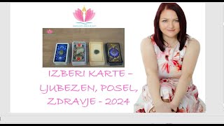 Vedeževanje  tarot napoved za leto 2024 ljubezen posel in zdravje [upl. by Estele250]