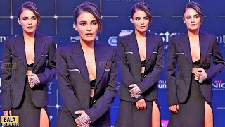 Radhika Madan Looks Resplendent In Thighslit arrives at Bollywood Hungama OTT India Fest 2024 [upl. by Ettennat]