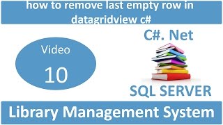 how to remove last empty row in datagridview c [upl. by Eylk]